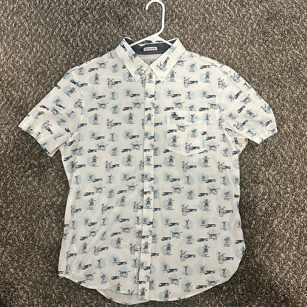Original Penguin Short Sleeve Button Down (Hawaiian Theme)